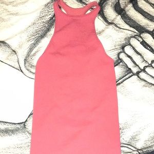 Free People Ribbed Razorback Tunic Tank